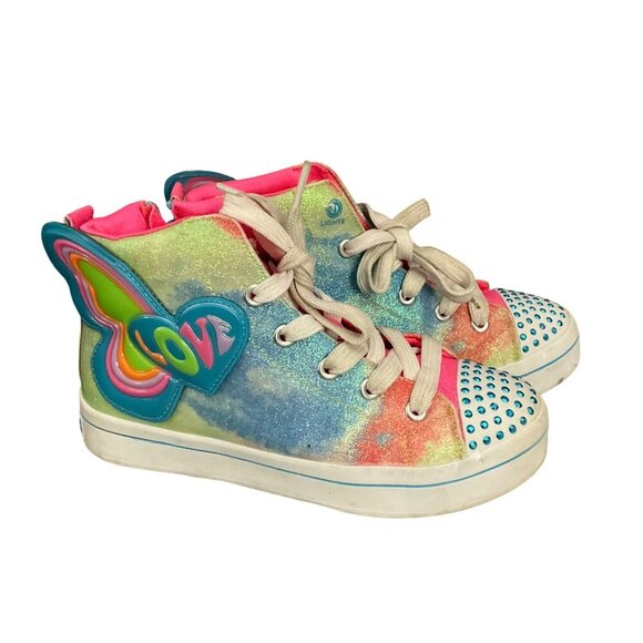 Skechers Kids Twi-Lites 2.0 Love & Beyond High-Top Sneakers 2 twinkle toes - Picture 1 of 11